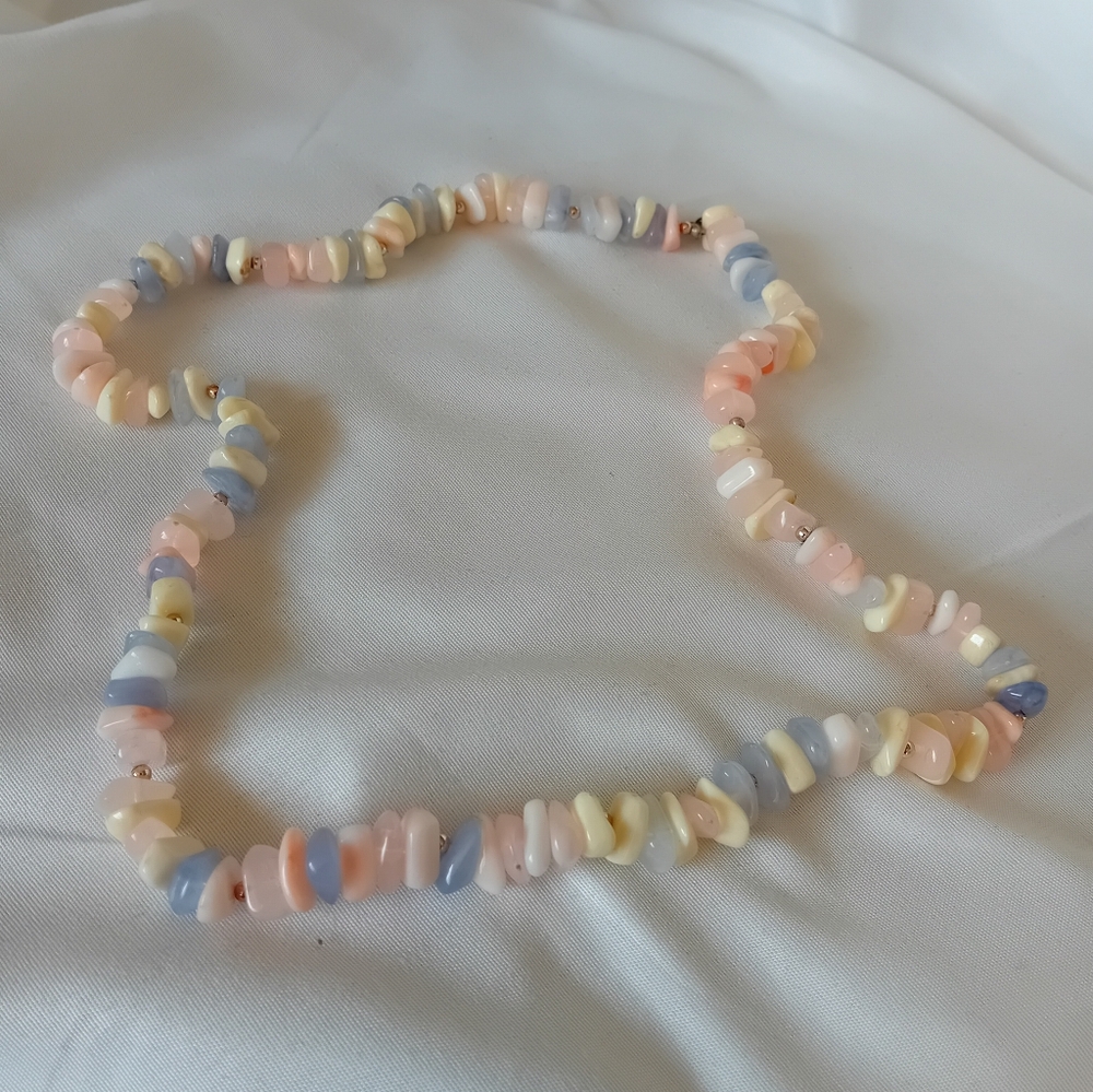 Pastel Quartz Beaded Necklace